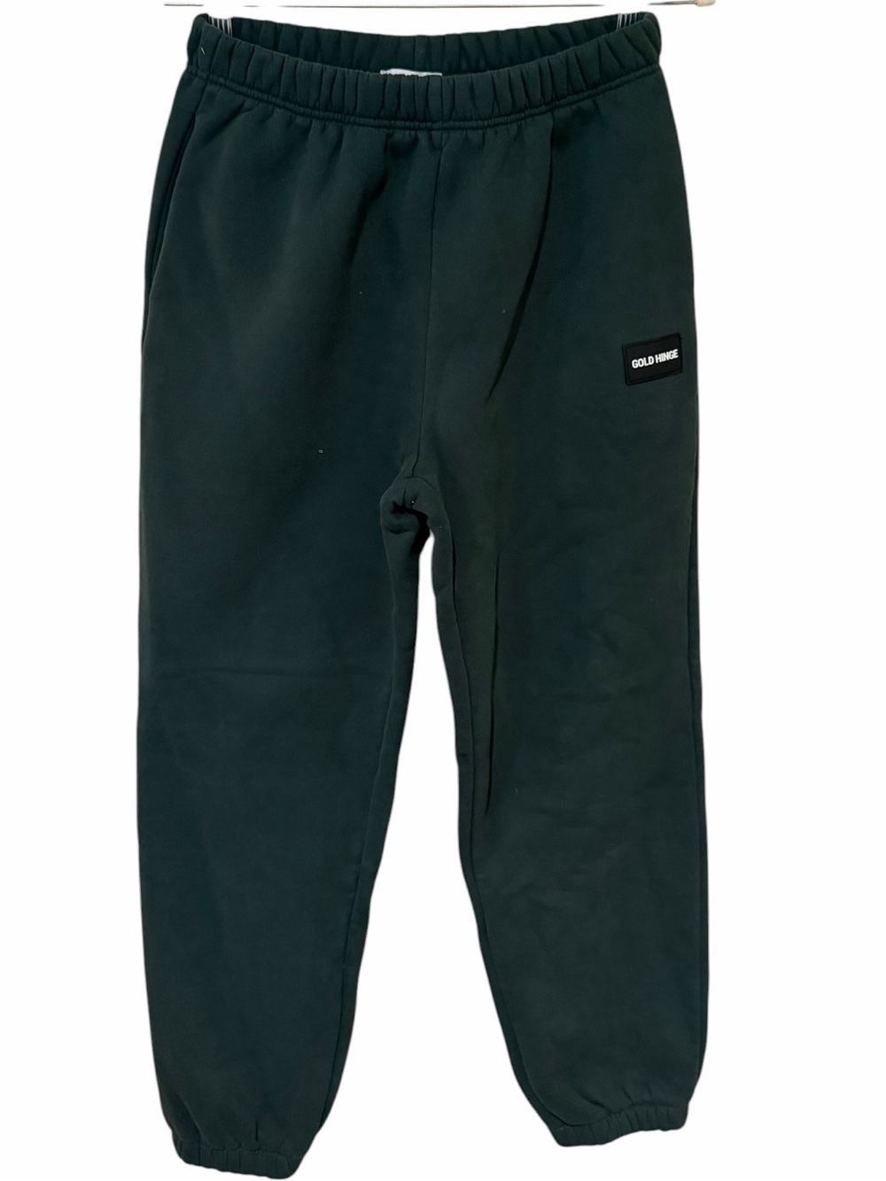 Gold Hinge Hunter Green Jogger Sweatpants Cozy Small Lounge Athleisure